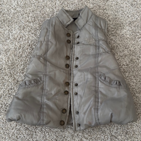 Calvin Klein Jeans toddler girl neutral olive green Puffer Vest 3T - Picture 11 of 11